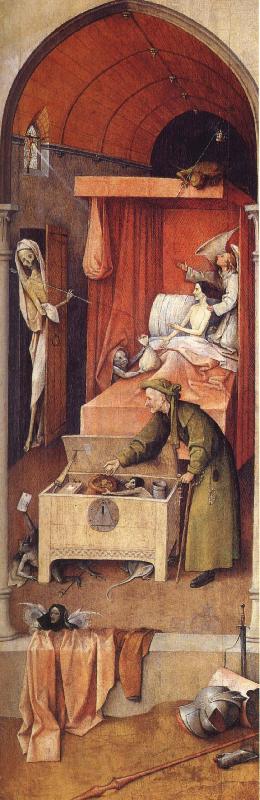 unknow artist Hieronymus Bosch,Doden and miser Spain oil painting art